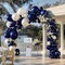 Navy Blue Balloons Double Stuffed Dark Royal Blue Balloon Garland Different Sizes 18/12/5in Pearl Balloon Arch Kit For Graduation Birthday Baby Shower Wedding Party Decorations